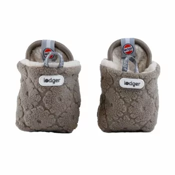 Lodger Slipper Folklore papuci din fleece pentru bebeluși, Buffalo Plaid, 12-18 luni