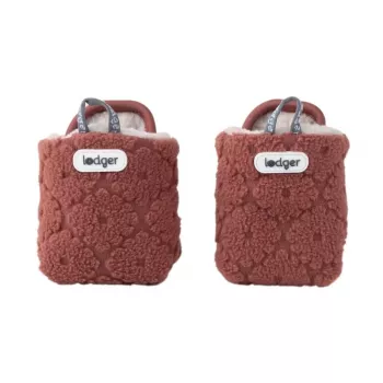 Lodger Slipper Folklore papuci din fleece pentru bebeluși, 6-12 luni, Rosewood