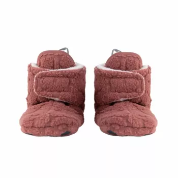 Lodger Slipper Folklore papuci din fleece pentru bebeluși, 12-18 luni, Rosewood