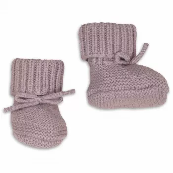 Lodger Slipper papuci din lână merino pentru bebeluși, roz, 6-12 luni
