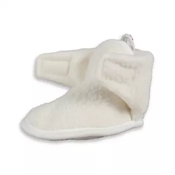 Lodger Slipper Teddy Papuci bebeluș Cloud Dancer 6-12m