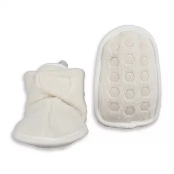 Lodger Slipper Teddy Papuci bebeluș Cloud Dancer 6-12m