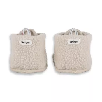 Lodger Slipper papuci Teddy pentru bebeluși, Birch, 6-12 luni, mărimea 19-20