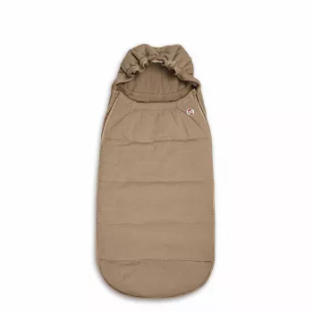 Sac de picioare pentru scaun auto Lodger Mini BunkerTeddy pentru toate anotimpurile, bej