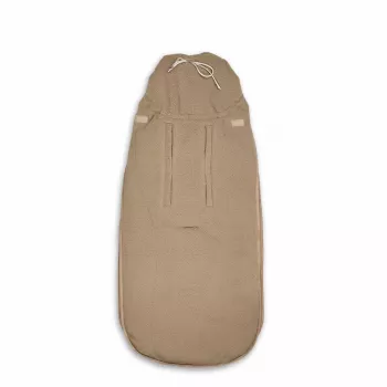 Sac de picioare pentru scaun auto Lodger Mini BunkerTeddy pentru toate anotimpurile, bej