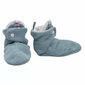 Papuci din bumbac pentru bebeluși Lodger Slipper Ciumbelle, 3-6 luni, Ocean