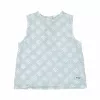 Tricou fără mâneci pentru bebeluși Lodger Tank Topper Tribe Muslin, Ice Flow, 68 cm