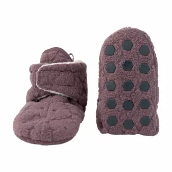 Papuci din fleece pentru bebeluși Lodger Slipper Folklore, mauve, 12-18 luni