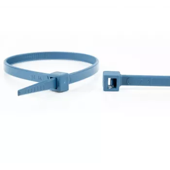 WKK 15084671 Metal Detectable Cable Tie 150 x 3.6 mm Blue 100-Pack