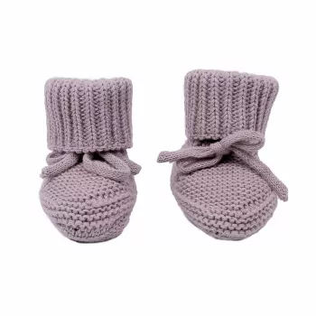 Papuci tricotați pentru bebeluși Lodger Slipper Knit, roz, 0-6 luni