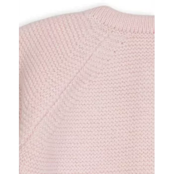Jachetă tricotată din merinos pentru bebeluși Lodger Topper Knit, maro deschis, mărimea 62