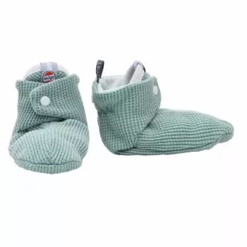 Papuci din bumbac Lodger Slipper Ciumbelle, 3-6 luni, verde nămol