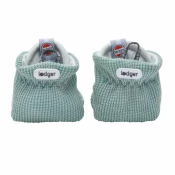 Papuci din bumbac Lodger Slipper Ciumbelle, 3-6 luni, verde nămol