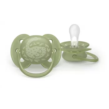 Suzetă Philips Avent Ultra Soft Neutral, 18M+, set de 2