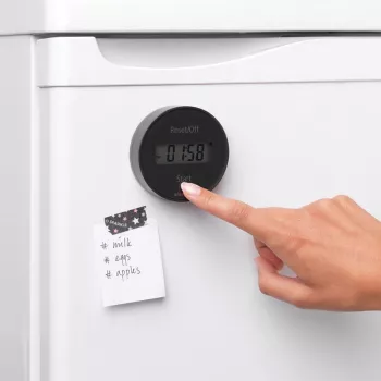 Cronometru de bucătărie Brabantia cu magnet, gri închis