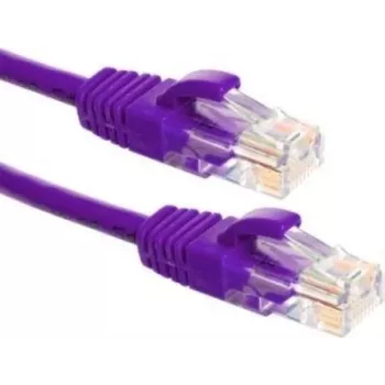 Cablu patch Ethernet DSIT CAT6a U/UTP 10m violet | cupru 100% DC-U6A8-100