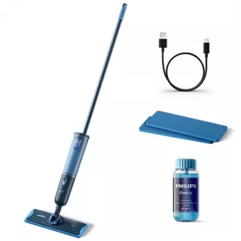 Curățător electric fără fir pentru pardoseli dure Philips OneUp Series 3000, Deep Blue