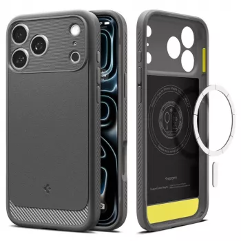 Husă MagSafe Spigen Rugged Armor Mag pentru iPhone 18 Pro Max / 17 Pro Max gri