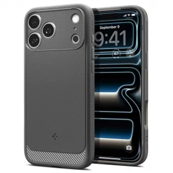 Husă MagSafe Spigen Rugged Armor Mag pentru iPhone 18 Pro Max / 17 Pro Max gri