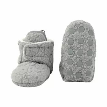 Lodger Slipper Folklore Fleece Papuci bebeluș din fleece, Drizzle, 12-18 luni