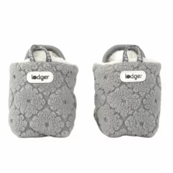 Lodger Slipper Folklore Fleece Papuci bebeluș din fleece, Drizzle, 12-18 luni