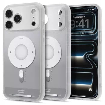 Husă MagSafe Spigen Ultra Hybrid Mag pentru iPhone 17 Pro / 18 Pro - argintiu