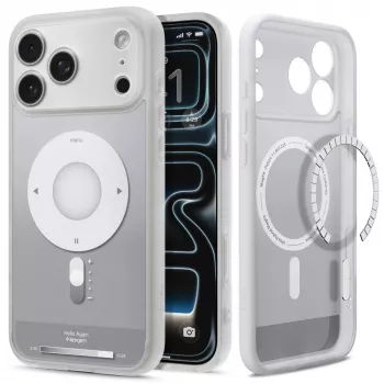 Husă MagSafe Spigen Ultra Hybrid Mag pentru iPhone 17 Pro / 18 Pro - argintiu