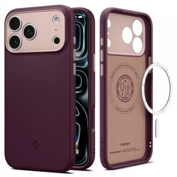 Husă MagSafe SPIGEN Nano Pop pentru iPhone 17 Pro / 18 Pro Burgundy Bean