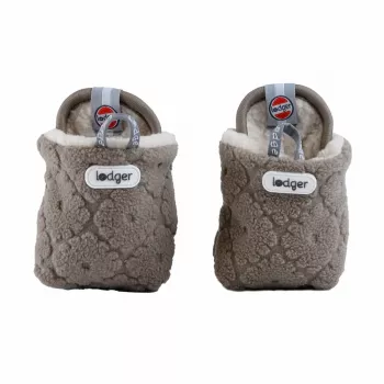 Papuci bebeluș Lodger Buffalo din fleece cu talpă antiderapantă, maro, 6-12 luni