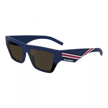 Ochelari de soare unisex Karl Lagerfeld KL6163S-401, ramă neagră, lentile gri, 59/17/145 mm