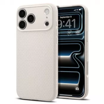 Husă Spigen Liquid Air iPhone 17 Pro Max / 18 Pro Max Natural Titanium