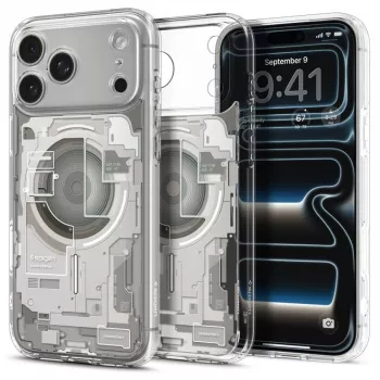 Husă SPIGEN Ultra Hybrid MagSafe iPhone 17 Pro Max / 18 Pro Max Zero One Natural Titanium