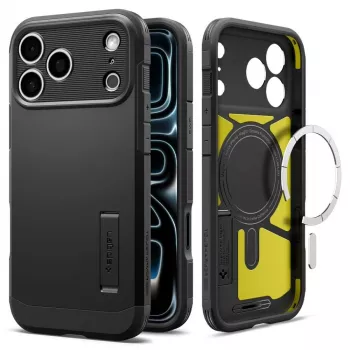 Husă Spigen Tough Armor T MagSafe pentru iPhone 17 Pro Max / 18 Pro Max - neagră