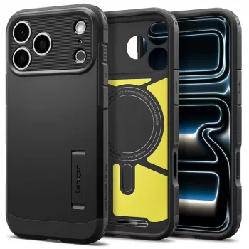 Husă Spigen Tough Armor T MagSafe pentru iPhone 17 Pro Max / 18 Pro Max - neagră