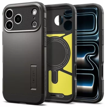 Husă Spigen Tough Armor T MAG MagSafe pentru iPhone 18 Pro Max / 17 Pro Max - Gunmetal