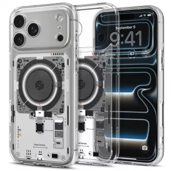 Husă Spigen Ultra Hybrid MagSafe pentru iPhone 17 Pro / 18 Pro Neo One, transparentă