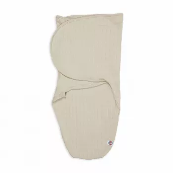 Înfășătoare bebeluș Lodger Bundler Solid tricotată din bumbac, Birch