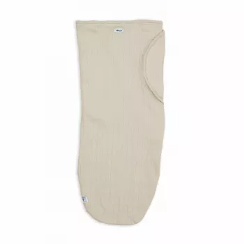 Înfășătoare bebeluș Lodger Bundler Solid tricotată din bumbac, Birch