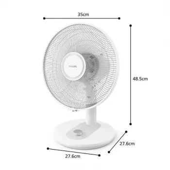 Ventilator de masă Philips Seria 1000, alb