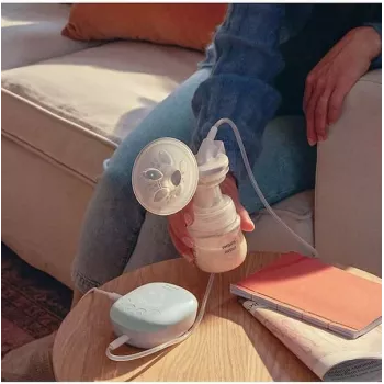 Philips Avent Pompă de sân electrică simplă cu biberon de 125ml