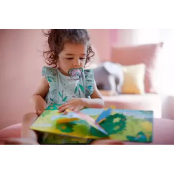 Suzetă Philips AVENT Ultra Air Deco căluț de mare 6-18M fete, 1 buc.