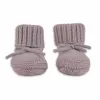 Papuci bebeluș Lodger Slipper din lână merinos, rose, 0-6 luni