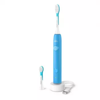 Periuță de dinți electrică sonică Philips Sonicare for Kids Bluetooth Connected HX6600/12, albastră