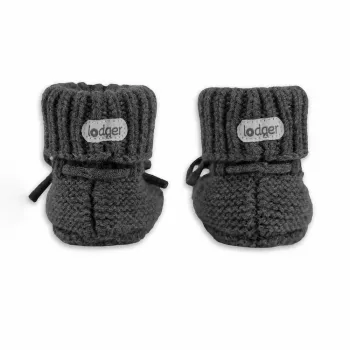 Papuci de casă bebeluș Lodger Slipper din lână merinos, pigeon, 0-6 luni
