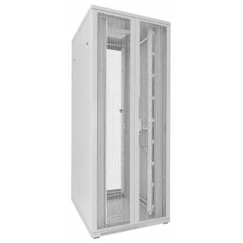 Rack server DSIT 42U 19 inch, uși duble perforate față și spate, alb, 800x1000x2000mm (DS8042DD-W)
