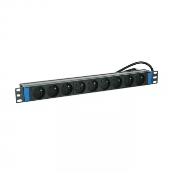 PDU DSIT 19 inch cu 9 prize, cu pin de împământare (DS-9PDU-PE)