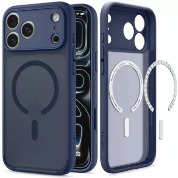 Husă Spigen Ultra Hybrid MagSafe pentru iPhone 17 Pro / 18 Pro - Frost Deep Blue
