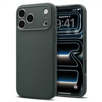 Husă Spigen Liquid Air pentru iPhone 18 Pro Max / 17 Pro Max - Abyss Green