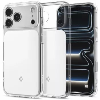 Husă MagSafe Spigen Ultra Hybrid T pentru iPhone 17 Pro / 18 Pro - Glossy White