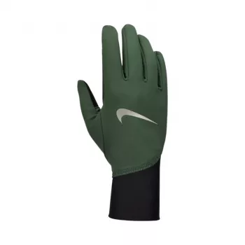 Mănuși de alergare de bărbați Nike Pacer Midweight, verde/negru, XL